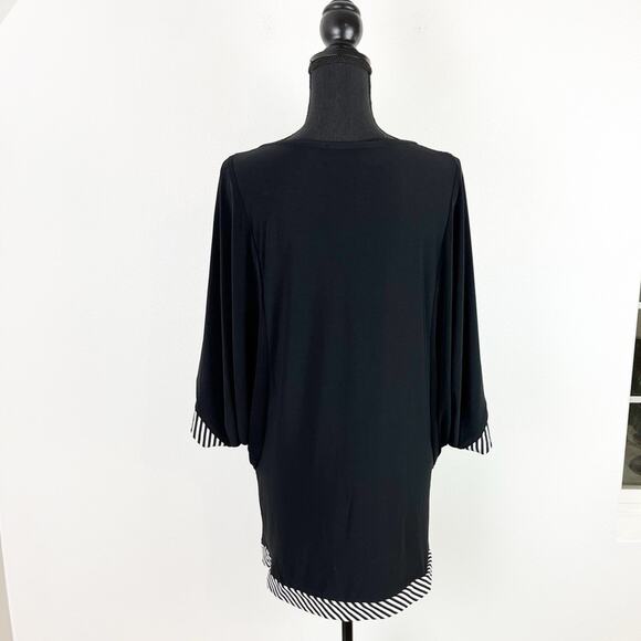 Vintage Joseph Ribkoff Mod Mini Dress Black - Picture 4 of 10